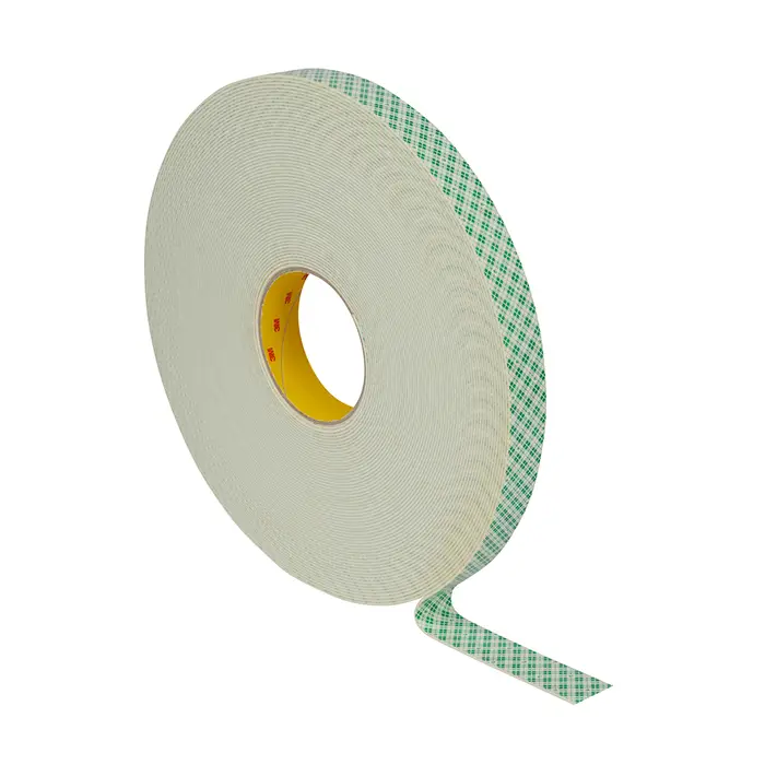 3M Doppelseitiges Urethanschaum-Klebeband 4026, Weiß, 1200 mm x 33 m, 1.6 mm