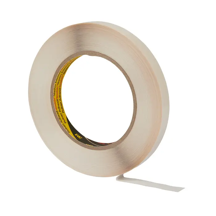 3M Doppelseitiges Klebeband mit Anfasslasche 983, Weiß, 18 mm x 500 m, 0.1 mm