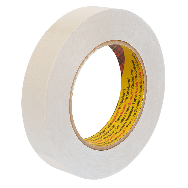 3M Doppelseitiges Klebeband 9040, Cremefarben, 25 mm x 50 m, 0.18 mm