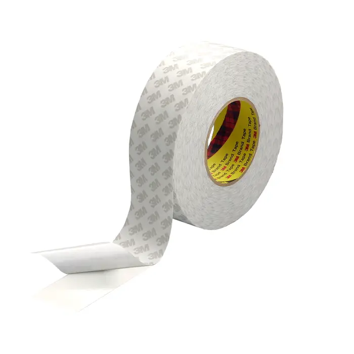 3M Doppelseitiges Klebeband 9080HL, Weiß, 1200 mm x 50 m, 0.16 mm