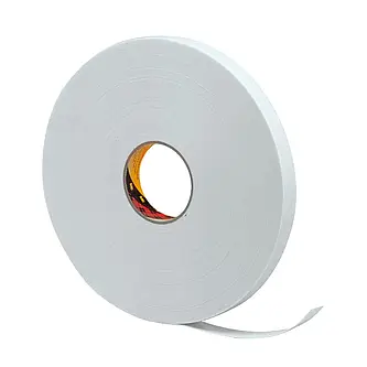 3M Doppelseitiges PE-Schaumstoff-Klebeband 9528W, Weiß, 25 mm x 66 m, 0.8 mm