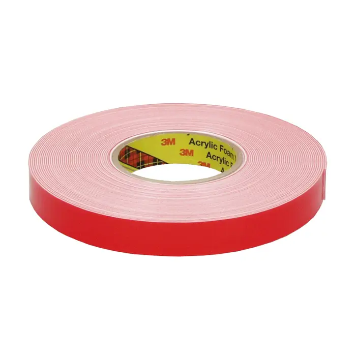 3M Acrylic Foam doppelseitiges Klebeband 4225F, weiß, 3.18 mm, 9 mm x 16.5 m