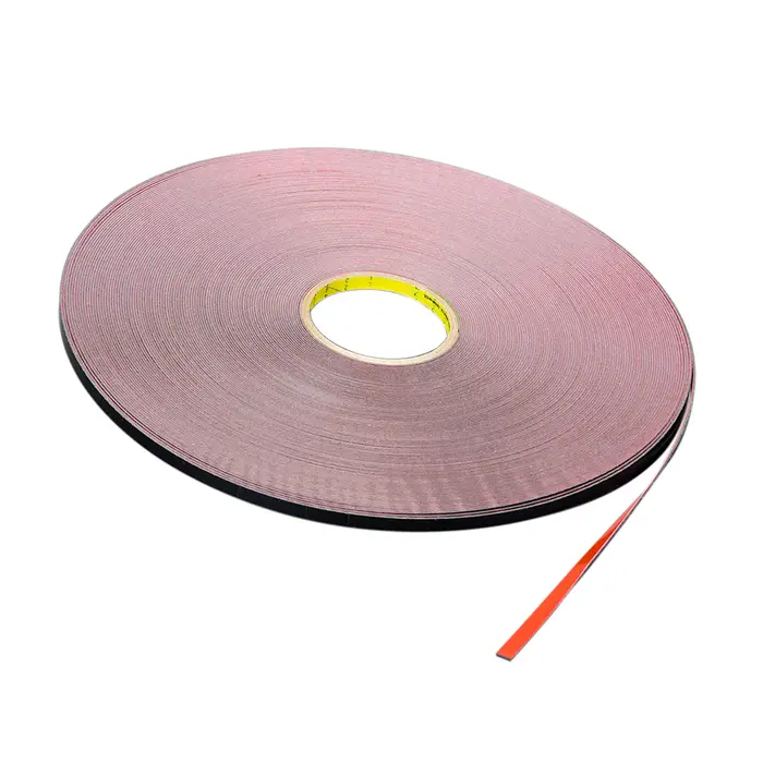 3M Acrylic Plus doppelseitiges Klebeband WT4112, Schwarz, 1.2 mm, 5 mm x 700 m