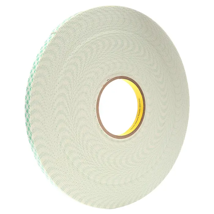 3M Doppelseitiges Urethanschaum-Klebeband 4026, Weiß, 9 mm x 33 m, 1.6 mm