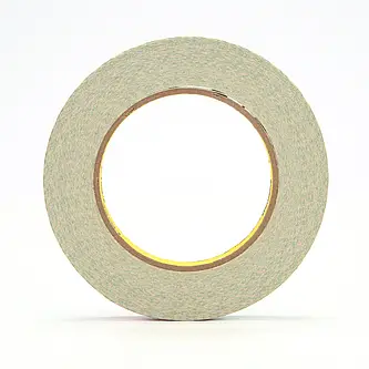 3M Doppelseitiges Klebeband mit Papiervlies-Träger 410M, Beige, 50 mm x 33 m, 0.15 mm