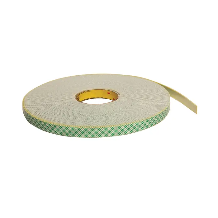 3M Doppelseitiges Urethanschaum-Klebeband 4026, Weiß, 15 mm x 33 m, 1.6 mm