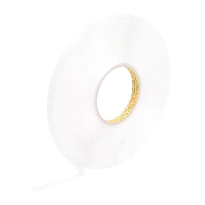 3M Doppelseitiges PE-Schaumstoff-Klebeband 4614F, Transparent, 25 mm x 33 m, 0.8 mm
