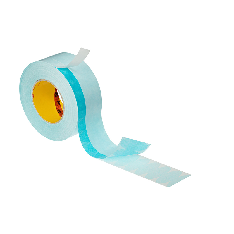 3M Doppelseitiges Spleißklebeband für fliegenden Rollenwechsel 9990N, wasserdispergierbar, Blau, 38 mm x 33 m, 0.085 mm