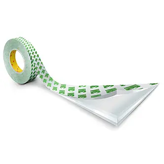 3M Doppelseitiges Klebeband mit PVC-Träger 9087, Weiß, 25 mm x 50 m, 0.26 mm