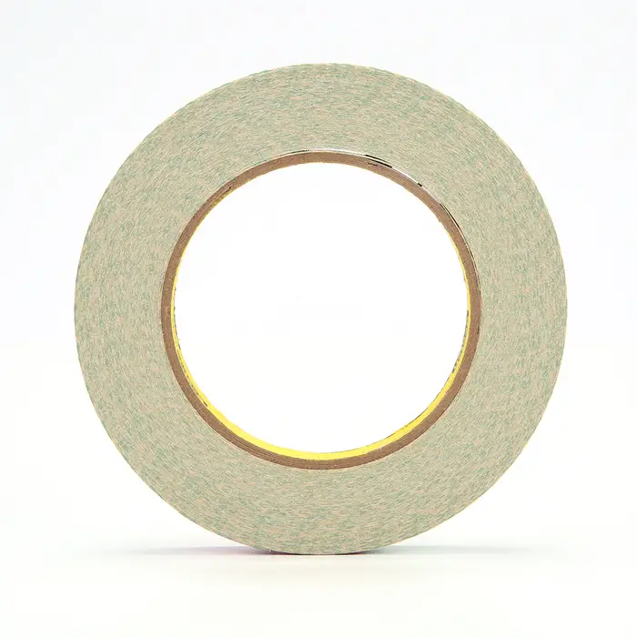3M Doppelseitiges Klebeband mit Papiervlies-Träger 410M, Weiß, 25 mm x 33 m, 0.15 mm, Einzelverpackt