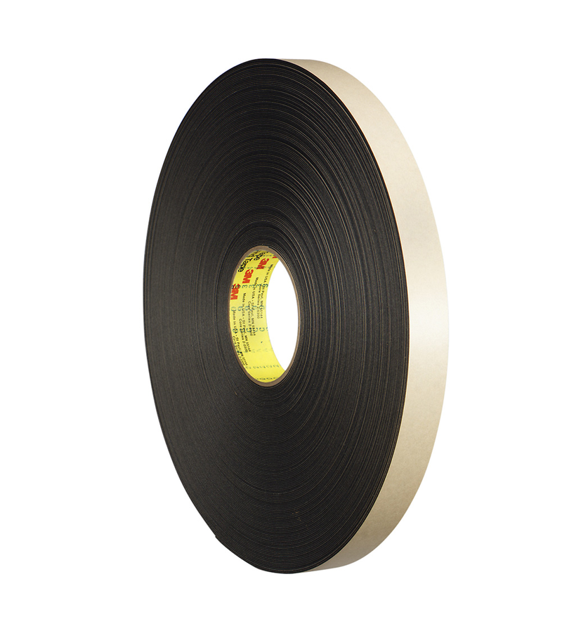 3M Doppelseitiges Polyethylenschaum-Klebeband 4492, Schwarz, 305 mm x 132 m, 0.8 mm