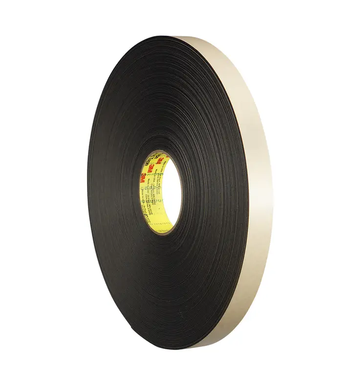 3M Doppelseitiges Polyethylenschaum-Klebeband 4492, Schwarz, 305 mm x 132 m, 0.8 mm