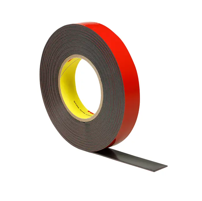 3M Acrylic Plus doppelseitiges Klebeband PT1100T, schwarz, 1.14 mm, 12 mm x 700 m
