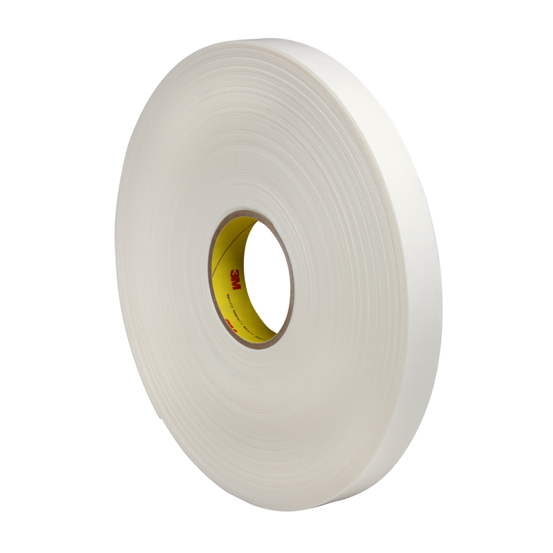 3M Doppelseitiges Synthetik-Klebeband 4664, P, Weiß, 310 mm x 66 m, 0.4 mm