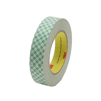 3M Doppelseitiges Klebeband mit Papiervlies-Träger 410M, Weiß, 25 mm x 33 m, 0.15 mm, Großpackung